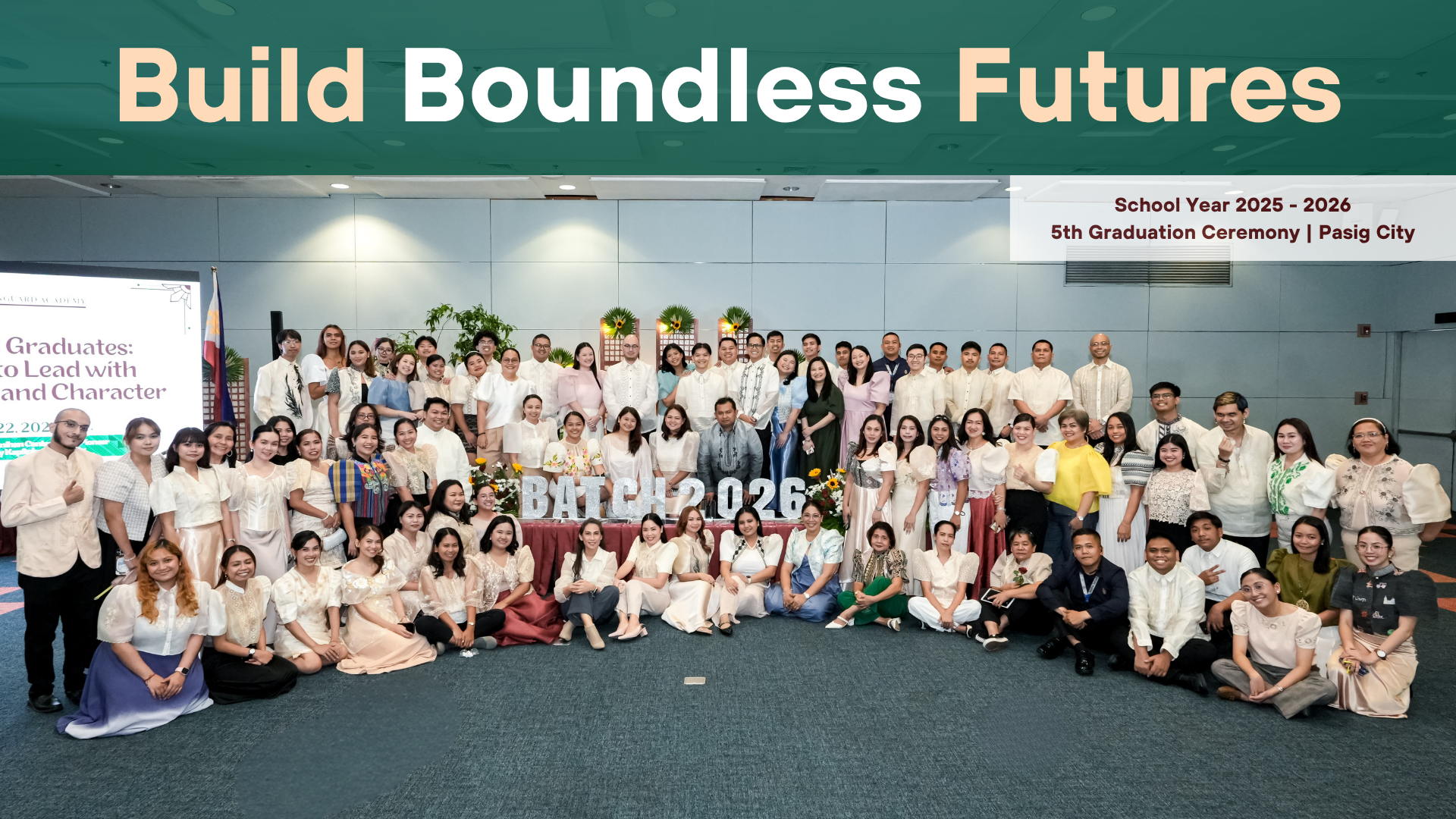 The Vanguard Academy Team Photo Section - We Think Beyond